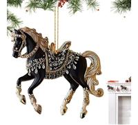 Horse Ornaments for Christmas Tree 2D Acrylic Suncatcher Pendant Decor