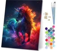 Horse Paint by Numbers for Adults, Animal Paint by Numbers Kits On Canvas, Easy DIY Color Oil Painting Acrylic Paints with Brushes, Hobbies for Adults Women, Home Wall Decor Gifts 20x26 inch 1-9194