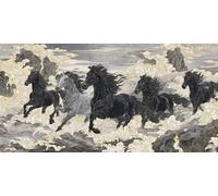 Horse Paint by Numbers for Adults Animal Painting by Numbers for Children Beginners, DIY Art Craft Paint Hobbies for Adults Women, Home Wall Room Decor, Gifts for Women, 50x100cm Without Frame,-fu734u