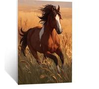 Horse Paint by Numbers for Adults Autumn Painting by Numbers Canvas for Children Wall Art Supplies 36 x 48in, DIY Waterproof Canvas Painting Adult Crafts for Room Decor and Gifts for Women LSJ-8248