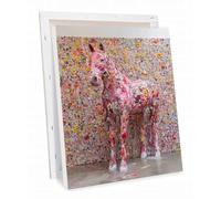 Horse Painting by Numbers for Adults with Frame, Canvas Paint by Numbers for Children Kits, with Paint Brushes Acrylic Pigment Drawing Paintwork Animal, Home Wall Decor Gifts Christmas 45x60 cm h-785