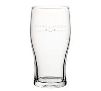 Horse Papa - Engraved Novelty Tulip Pint Beer Glass | Horse Dad Gift, Beer Glasses, Dad of Girls