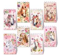 Horse Party Bag Fillers DIY Notebook DIY Horse Bag Horse Racing Derby Birthday Baby Shower Bridal Shower Flower Horse Drawing Book Drawing Board Wedding DIY Craft