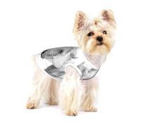 Horse Pattern Animal White,Cotton Sleeveless Pet T-Shirt Soft Stretchy Puppy Breathable Vest,M