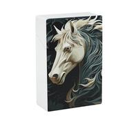 Horse Pattern Cigarette Case 85mm King Size, Crushproof Plastic Cigarette Box Holder for Men Women Cigar Protective Cover Waterproof Cigarettes Holder 20 Capacity