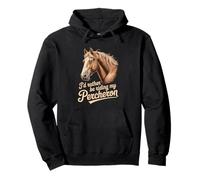 Horse Percheron Id rather be riding my Percheron Pullover Hoodie