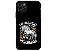 Horse Percheron My Soul Rides With My Percheron Case for iPhone 11 Pro Max