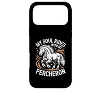 Horse Percheron My Soul Rides With My Percheron Case for iPhone 17 Pro Max