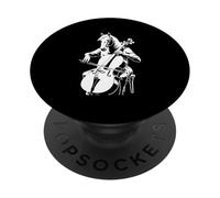 Horse Playing Cello Music Animal Lover PopSockets Adhesive PopGrip