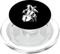 Horse Playing Cello Music Animal Lover PopSockets PopGrip for MagSafe