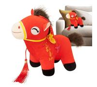 Horse Plush, 2026 Horse Mascot Doll for Living Room, Collectible Design with Soft Function, Stuffed Toy for Animal, Lovers, Toddler, Girls, Boys, Bedroom, Home Decor, Souvenir and Travel, 9.84 Inches