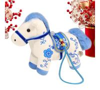 Horse Plush - Collectible Cuddly Ornament, 5.12 Inch Stuffed Animal Toy for Home Living Room, Cotton Plush Toy, with Soft Huggable Design, Horse Plushy for Nursery and Travel