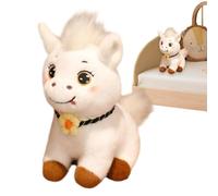 Horse Plush - Cute Big Eyes Soft Decor | Stuffed Horses Plush Wear Flower Bow,for Classroom Easter Halloween Christmas Birthday Decor Bedroom Nursery Playroom Bookshelves