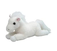 Horse Plush Doll - Cute Cuddly White Stuffed Animal, Soft, Large Aesthetic Doll, Elegant Stuffed Creature, Warm 16.5 Inch Huggable Mane Toy | for Kids Adults Bedside Sofa Car