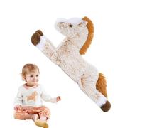 Horse Plush - Simulation Horse Toy,Huggable Soft Pillow Collectors' Display Adorable Cute Educational for Easter School Baby Girls Kids Farm Zoo Outdoor Family