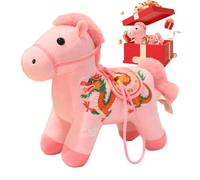 Horse Plush Toy | 2026 Cute Festive Hugging Doll | Year Of The Horse Plush Toy for Kids,for Birthday Chinese New Year Celebration Home Decor Nursery Room Party Collection Display