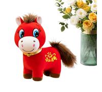 Horse Plush Toy - 2026 Year of the Horse Mascot Doll, Cute Cartoon Stuffed HorseAnimal, Soft for Chinese New Year Decorations, & Travel Souvenirs