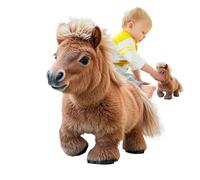 Horse Plush Toy, Electronic Sound Pet, Educational Doll for Kids, Movement Feature, Animal Play Accessories Category, Boys Girls Six Months Holiday Birthday Family Home Bedroom Indoor Playtime