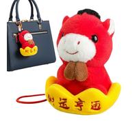 Horse Plush Toy Soft Charms Key Ring Animal Festival