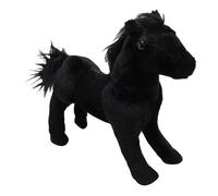 Horse Plush Toy, Timeless Pet Doll Toy for Bed for Sofa (Black)