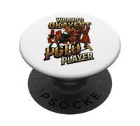 Horse Polo World's Okayest Polo Player PopSockets Adhesive PopGrip