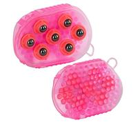 Horse & Pony Grooming Mitt, Dual Sided Massage & Curry Comb Glove, Horse Hair Brush Cleaning and Massager (Pink)