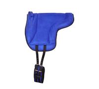 HORSE PONY PAD BAREBACK PAD WITH FREE GIRTH HIGH DENSITY BLACK and BROWN (BLUE)