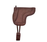 HORSE PONY PAD BAREBACK PAD WITH FREE GIRTH HIGH DENSITY BLACK & BROWN COB TO PONY SIZE (BROWN)