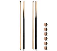 Horse Pool Cue Stick,48" Pool Cue Set of 2 Billiard Cues Sticks for Professional,Pool Sticks for Adults 15 oz House Bar with 13MM Leather Screw On Pool Cue Tips 6 Pieces
