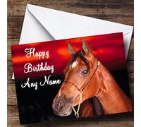 Horse Portrait Personalised Birthday Card | Birthday Card | Animals, Wildlife & Pets Card
