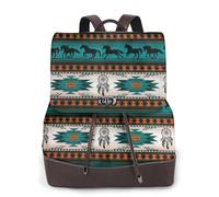 Horse Print Women Fashion Backpack Ladies Pu Leather Backpacks Handbag Waterproof Rucksack Travel Backpack with Flap