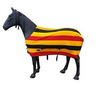 Horse Printed Cooler Fleece Rug - Pony Lightweight Breathable Travel Rug with Full Neck - Protective Winter Riding Sheet for Outdoor Fields Yard And Stable