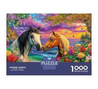 Horse Puzzle 1000 Piece, Jigsaw Puzzle Challenge Eco-friendly Paper Puzzle for Adults & for Age 14 And Up 52x38cm/1000pcs