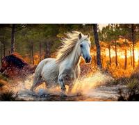 horse Puzzle for Adults Kids 1000 Pieces Challenging Puzzles Fun Present & Activity for Home for Wall Decoration and Gifts 38x52cm/1000pcs