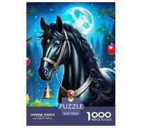 Horse Puzzles 1000 Pieces for Adults with Extra Fun Challenges Colourful Creativity Gift Giving 100% Recycled Cardboard 70x50cm/1000pcs