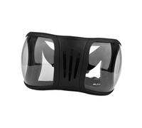 Horse Race Goggles UV Protection Equestrian,Transparent and black 15x27cm | UV400 protection,PC material,adjustable strap,soft sponge inside,fits horse face,15x27cm,1 riding goggles