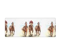 Horse Race Riding Sport Mouse Pad 12x31.5in Extended Gaming Desk Mat
