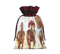 Horse Race Riding Sport Patterned decorative gift bag, drawstring candy bag, reusable, suitable for storing gifts or everyday items.
