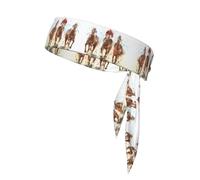 Horse Race Riding Sport Print Sports Head Tie Bandanas â€“ Comfortable Athletic Sweatbands for Running, Yoga, Cycling, and More