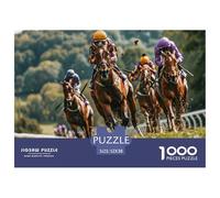 Horse Racing Action Securely Fitted Pieces Suitable for Long Hour Relaxation, Brain Training And Personal Leisure Time 52x38cm/1000pcs