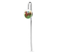 Horse Racing Cartoons Metal Bookmark for Men Women Cute Book Page Markers for Birthday 1"