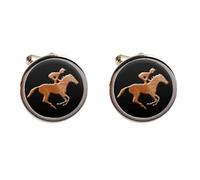 Horse Racing Cufflinks Men's Horse & Jockey Gift c397