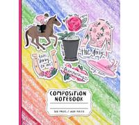 Horse Racing Doodles Composition Notebook - Wide Ruled: 120 Pages 7.5 x 9.25 Lined Writing Paper Pages Equestrian Writers Sport Fans Derby Day Lovers Jockeys Breeders Subject