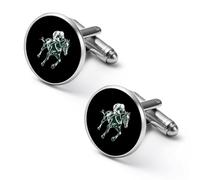 Horse Racing Equestrianism Cuff Link Shirt Mens Cufflink Alloy Round Tuxedo Cufflinks for Wedding Groomsmen Gifts 2.0cm