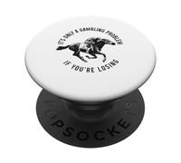 Horse Racing Gambling Derby Jockey Horse Rider Racer Funny PopSockets Adhesive PopGrip