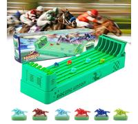 Horse Racing Game for Party - 6 Colorful Horses Unpredictable Horse Game, Battery Operated Horse Tabletop Game, Family Party Entertainment Racing Board Game for Christmas Family Adult Kid Toy Product