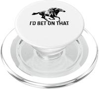 Horse Racing I'd Bet On That Derby Jockey Horse Racer Funny PopSockets PopGrip for MagSafe