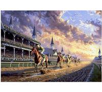 Horse Racing Jigsaw Puzzle 1000 Pieces for Adults - Equestrian Puzzle Gift for Horse Lovers - 1000pc Horizontal Puzzle (50x70cm / 19.685"x27.559")