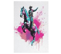 Horse Racing Jigsaw Puzzles 1000 Pieces for Adults Wooden Puzzle for Teenagers Educational Games Unique Gift 78×53cm