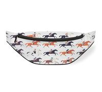 Horse Racing Jockey Waist Bag Pack for Women Men Kids Girls Boys Fanny Pack Bumbags Pouch Purses Belt Bag for Travel Sport Running